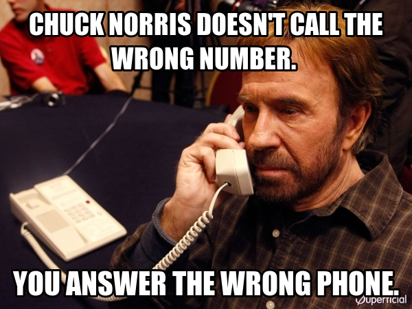 call the wrong number